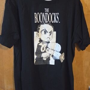 Black Boondocks Graphic Short Sleeve Tee.